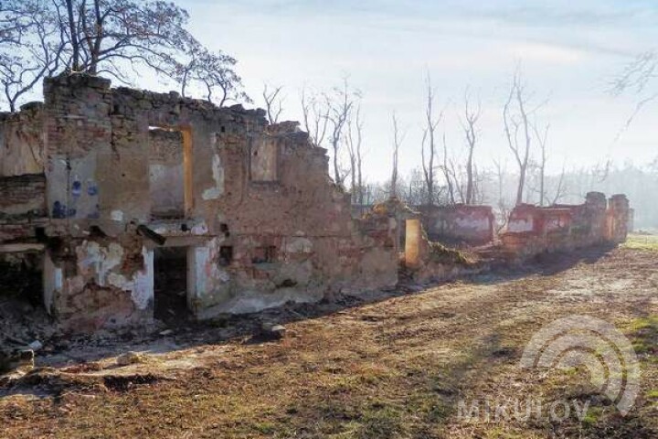 Ruine eines Wirtschaftsgebäudes