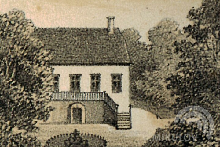 Summer house on engraving from 1869