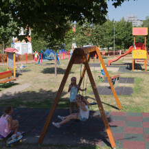 Kinderspielplatz bei Tesco