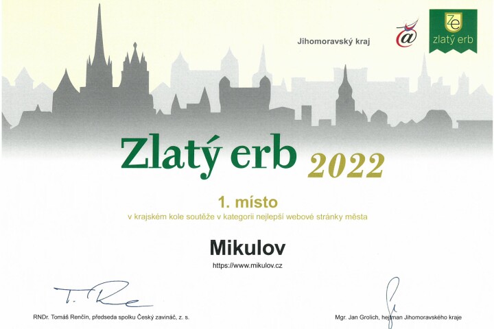 Zlatý erb 2022 - krajské kolo