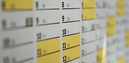 Calendar of events